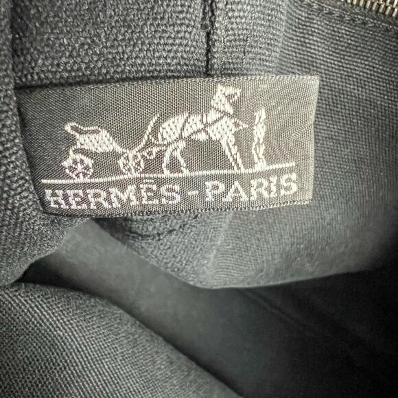 Hermes Black / Gray Canvas Fourre Tout PM Tote Bag - Picture 9 of 11